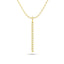 Diamond Bar Pendant 1/8 ct tw in 14K Yellow Gold - Larson Jewelers