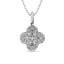 Diamond Clover Pendant 1/3 ct tw in 14K White Gold - Larson Jewelers