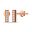 Diamond 1/20 ct tw Fashion Earrings in 10K Rose Gold - Larson Jewelers