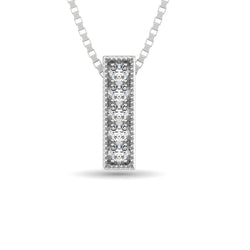 Diamond 1/20 ct tw Fashion Pendant in 10K White Gold - Larson Jewelers