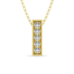 Diamond 1/20 ct tw Fashion Pendant in 10K Yellow Gold - Larson Jewelers