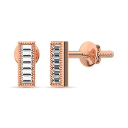 Diamond 1/20 Ct.Tw. Fashion Earrings in 10K Rose Gold - Larson Jewelers