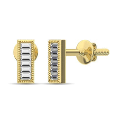 Diamond 1/20 Ct.Tw. Fashion Earrings in 10K Yellow Gold - Larson Jewelers