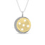 Diamond 1/10 ct tw Star and Circle Pendant in 10K Two Tone Gold - Larson Jewelers