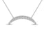 Diamond 1/6 ct tw Crescent Necklace in 10K White Gold - Larson Jewelers