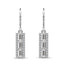 Diamond 1/2 Ct.Tw. Bar Earrings in 14K White Gold - Larson Jewelers