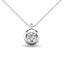 Diamond 1/10 ct tw Bezel Set Pendant in 10K White Gold - Larson Jewelers