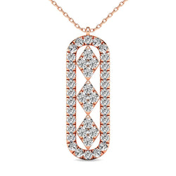 Diamond 1/2 ct tw Fashion Pendant in 10K Rose Gold - Larson Jewelers