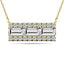 Diamond 1/2 Ct.Tw. Bar Necklace in 14K Yellow Gold - Larson Jewelers