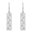 Diamond 1/5 ct tw Bar Earrings in 14K White Gold - Larson Jewelers