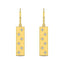 Diamond 1/5 ct tw Bar Earrings in 14K Yellow Gold - Larson Jewelers