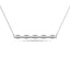 Diamond 1/20 ct tw Bar Necklace in 10K White Gold - Larson Jewelers