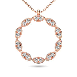 Diamond 1/10 ct tw Fashion Pendant in 10K Rose Gold - Larson Jewelers