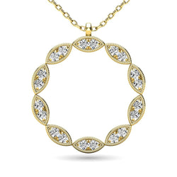 Diamond 1/10 ct tw Fashion Pendant in 10K Yellow Gold - Larson Jewelers