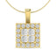 Diamond 1/2 Ct.Tw. Round and Princess Fashion Pendant in 14K Yellow Gold - Larson Jewelers