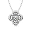 Diamond 1/5 ct tw Solitaire Dimond Pendant in 14K White Gold - Larson Jewelers