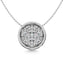 Diamond 1/3 ct tw Round Slider Pendant in 14K White Gold - Larson Jewelers