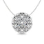 Diamond 2 ct tw Round Pendant in 14K White Gold - Larson Jewelers