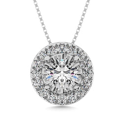 Diamond 1/20 ct tw Fashion Pendant in Sterling Silver - Larson Jewelers