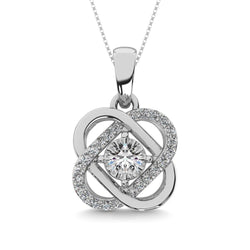 Diamond 1/50 ct tw Fashion Pendant in Sterling Silver - Larson Jewelers