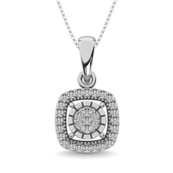 Diamond 1/20 ct tw Fashion Pendant in Sterling Silver - Larson Jewelers