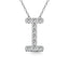 Diamond 1/10 Ct.Tw. Letter I Pendant in 14K White Gold" - Larson Jewelers