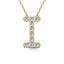 Diamond 1/10 Ct.Tw. Letter I Pendant in 14K Yellow Gold" - Larson Jewelers