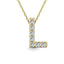 Diamond 1/20 Ct.Tw. Letter L Pendant in 14K Yellow Gold" - Larson Jewelers