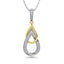 Diamond 1/6 Ct.Tw. Fashion Pendant in 10K Two Tone - Larson Jewelers