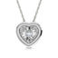 Diamond 1/50 Ct.Tw. Heart Pendant in Silver - Larson Jewelers