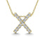 Diamond 1/8 Ct.Tw. Letter X Pendant in 14K Yellow Gold" - Larson Jewelers