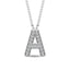 Diamond 1/20 Ct.Tw. Letter A Pendant in 10K White Gold - Larson Jewelers