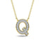 Diamond 1/20 Ct.Tw. Letter Q Pendant in 10K Yellow Gold - Larson Jewelers