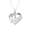 Sterling Silver 1/20 Ct.Tw. Diamond Heart MOM Pendant - Larson Jewelers