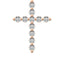 10K Rose Gold 1/4 Ct.Tw. Diamond Cross Pendant