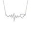 10K White Gold 1/6 Ct.Tw. Diamond Heartbeat Necklace - Larson Jewelers