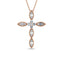 Diamond 3/8 Ct.Tw. Cross Pendant in 14K Rose Gold