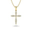 14K Yellow Gold Diamond 1/8 Ct.Tw. Cross Pendant