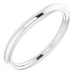 14K White Band for 5.2 mm Round Ring