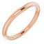 14K Rose Band for 5.2 mm Round Ring