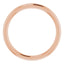 14K Rose Band for 5.2 mm Round Ring