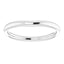 14K White Band for 5.2 mm Round Ring