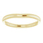 14K Yellow Band for 5.2 mm Round Ring