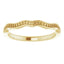 14K Yellow Band Mounting for 6 mm Round Ring