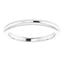 18K White Band for 6 mm Round Ring