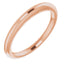 14K Rose Band for 6 mm Round Ring