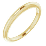 14K Yellow Band for 6 mm Round Ring