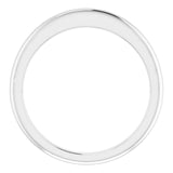 Platinum Band for 6 mm Round Ring