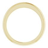 18K Yellow Band for 6 mm Round Ring