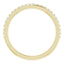 18K Yellow Band Mounting for 7 mm Cushion Ring